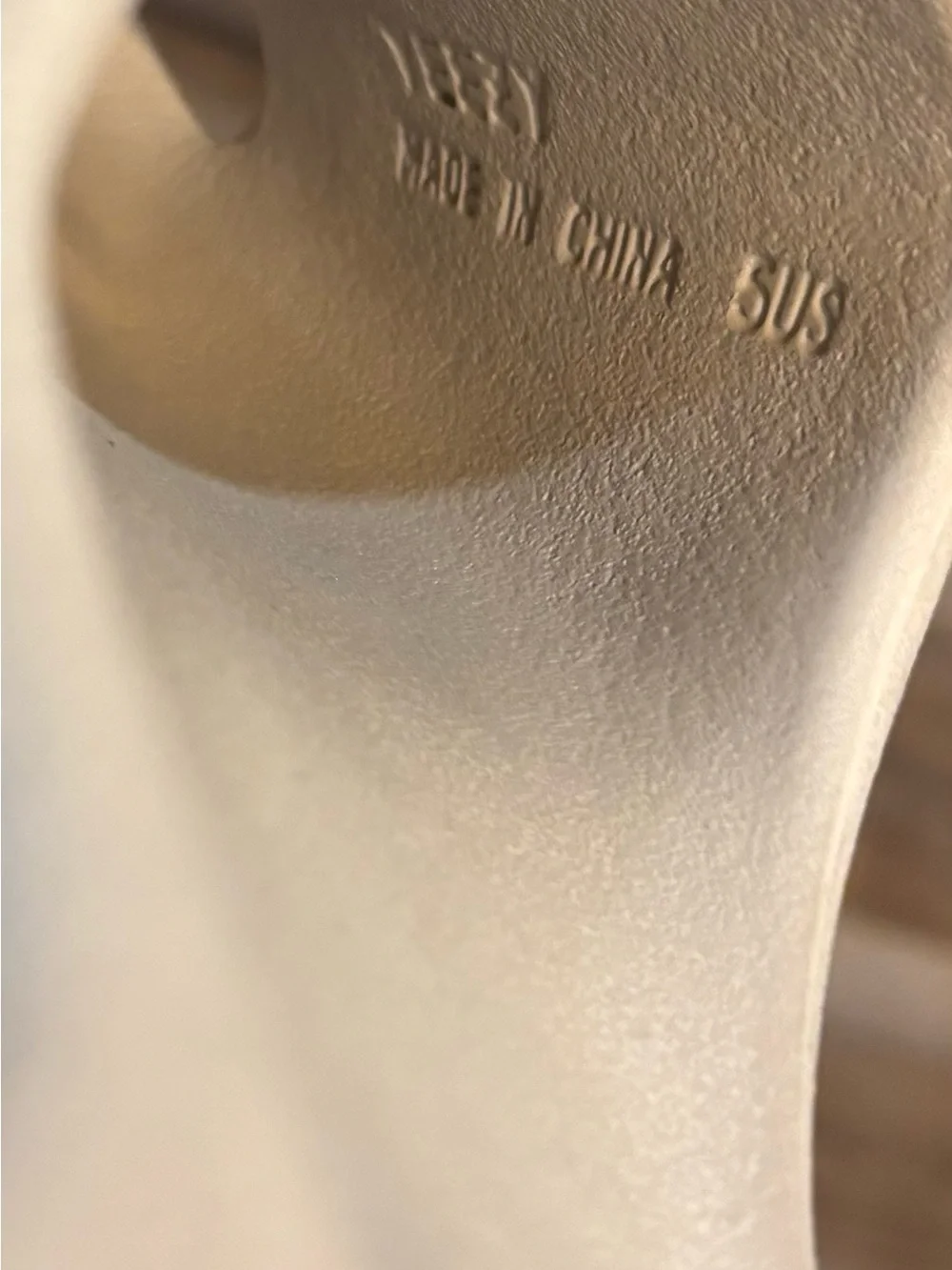 Yeezy Kids Beige Slide and Black Foam Clog Duo